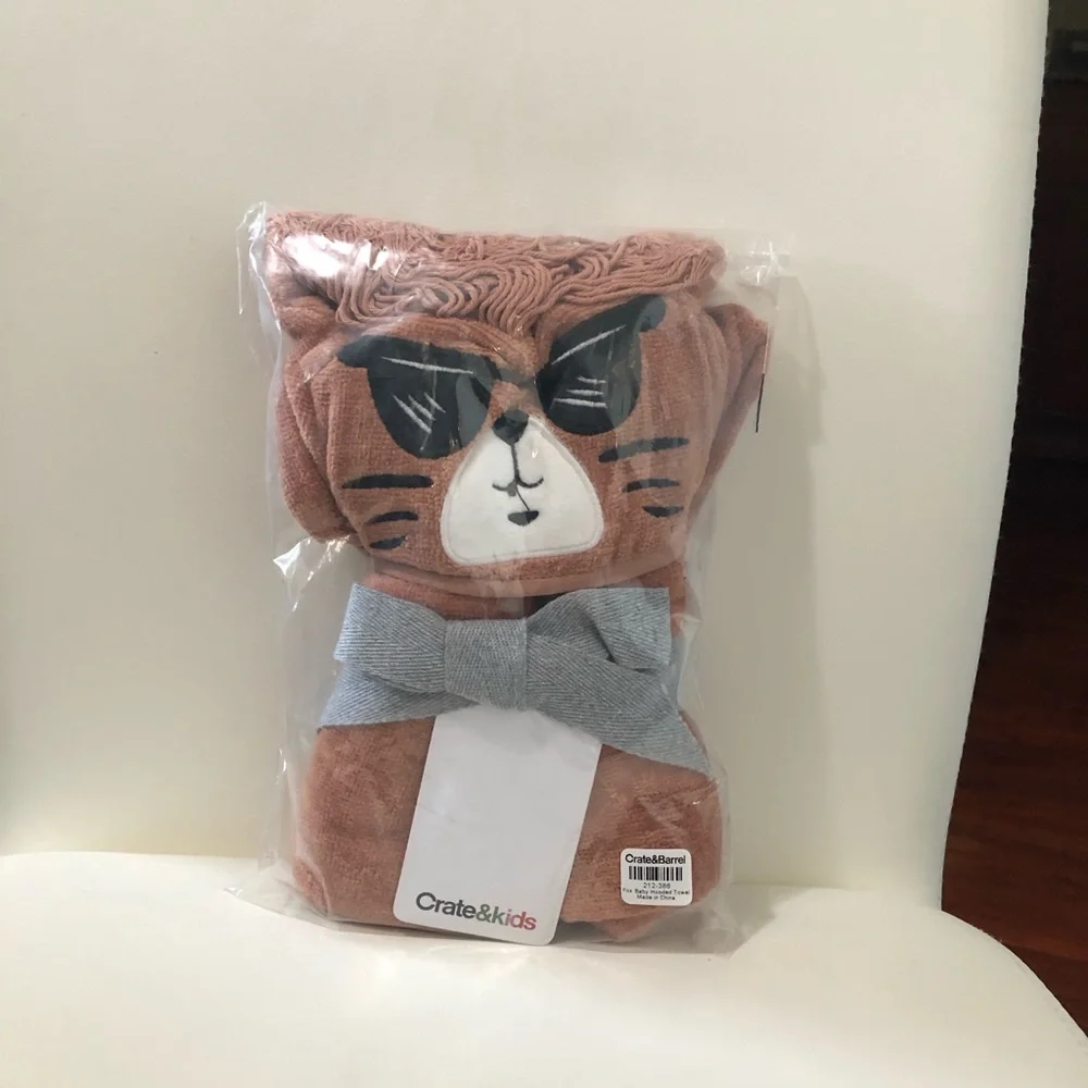 Crate & Barrel Fox Hooded Baby Towel